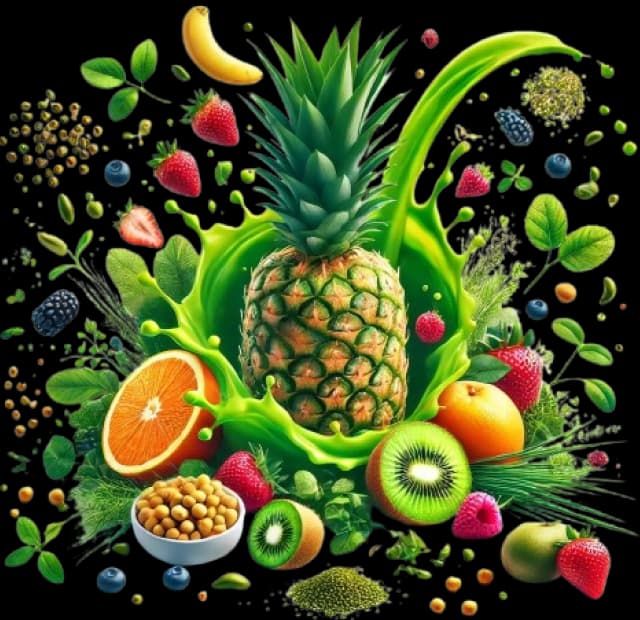 Fresh juices and fruits